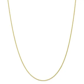 1.2mm 10k Yellow Gold Parisian Wheat Chain Anklet, 10 Inch