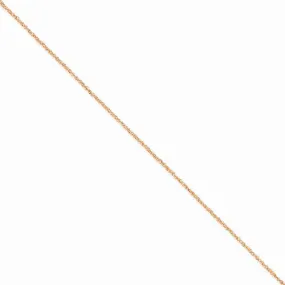 14K Rose Gold Ropa Chain Anklet