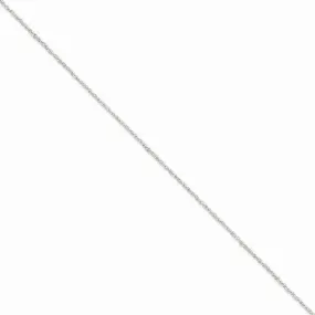 14K White Gold Ropa Anklet