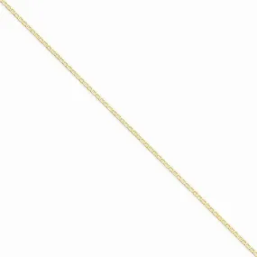 14K Yellow Gold Anchor Link Chain Bracelet