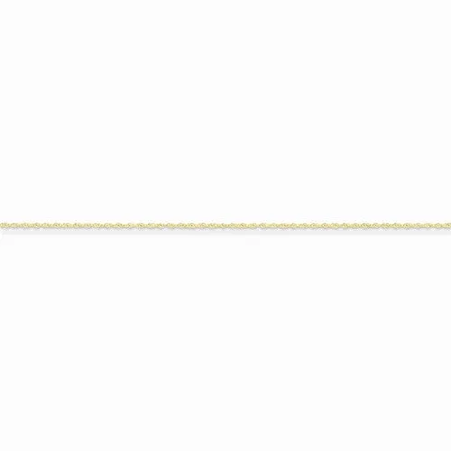 14K Yellow Gold Light-Baby Rope Chain Anklet