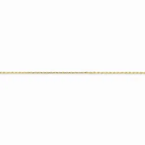 14K Yellow Gold Rope Chain Anklet