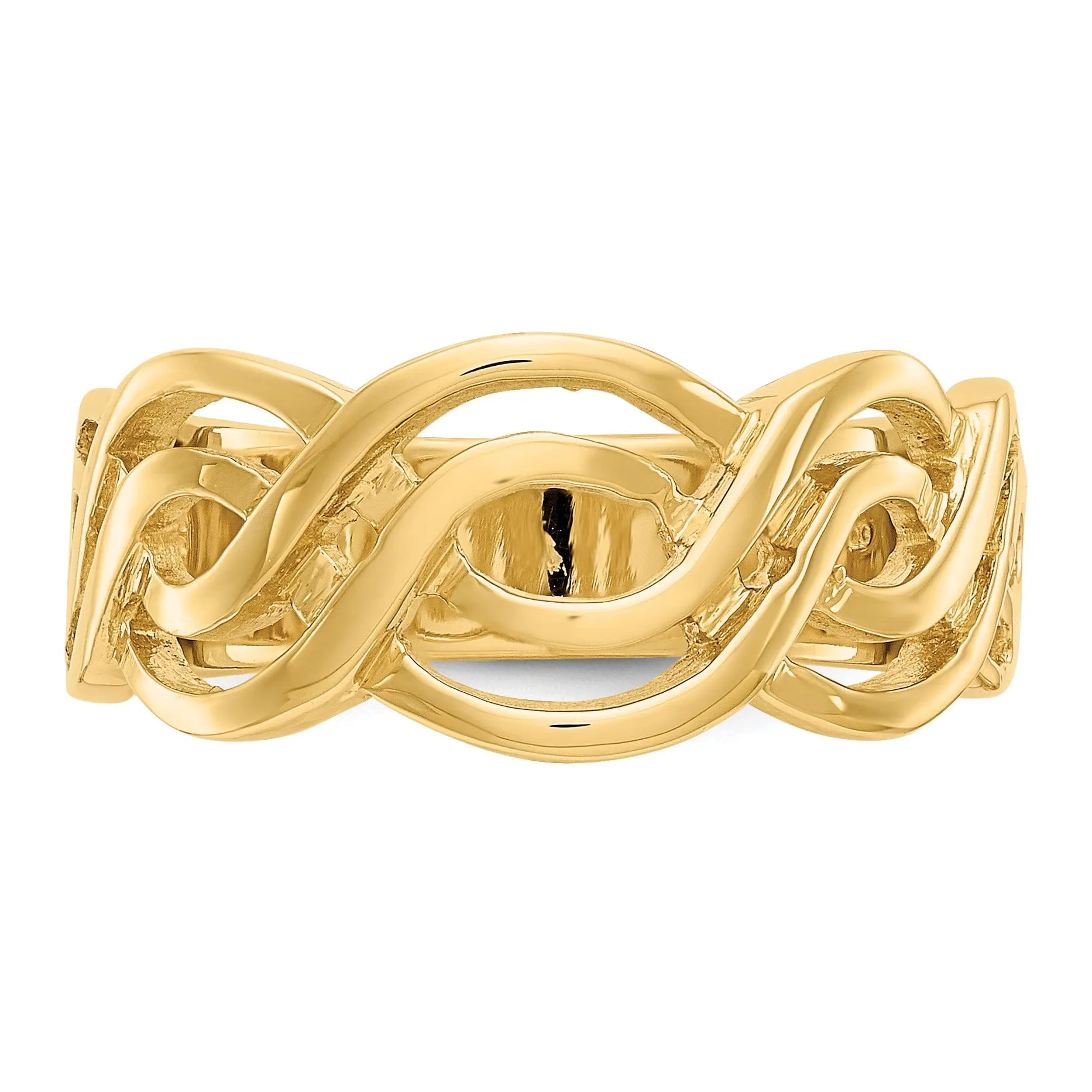 14k Yellow Gold Timeless Creations Infinity Ring