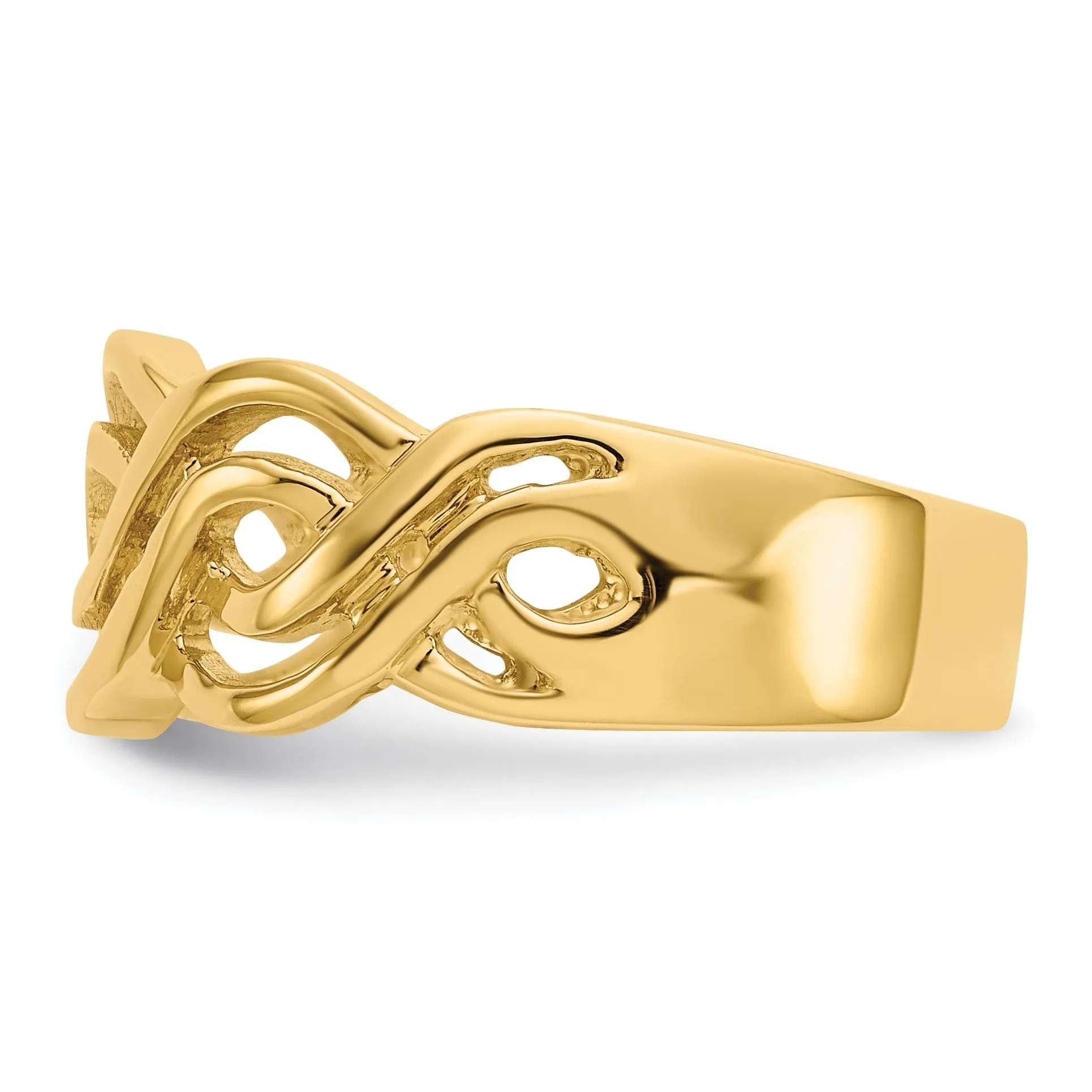 14k Yellow Gold Timeless Creations Infinity Ring