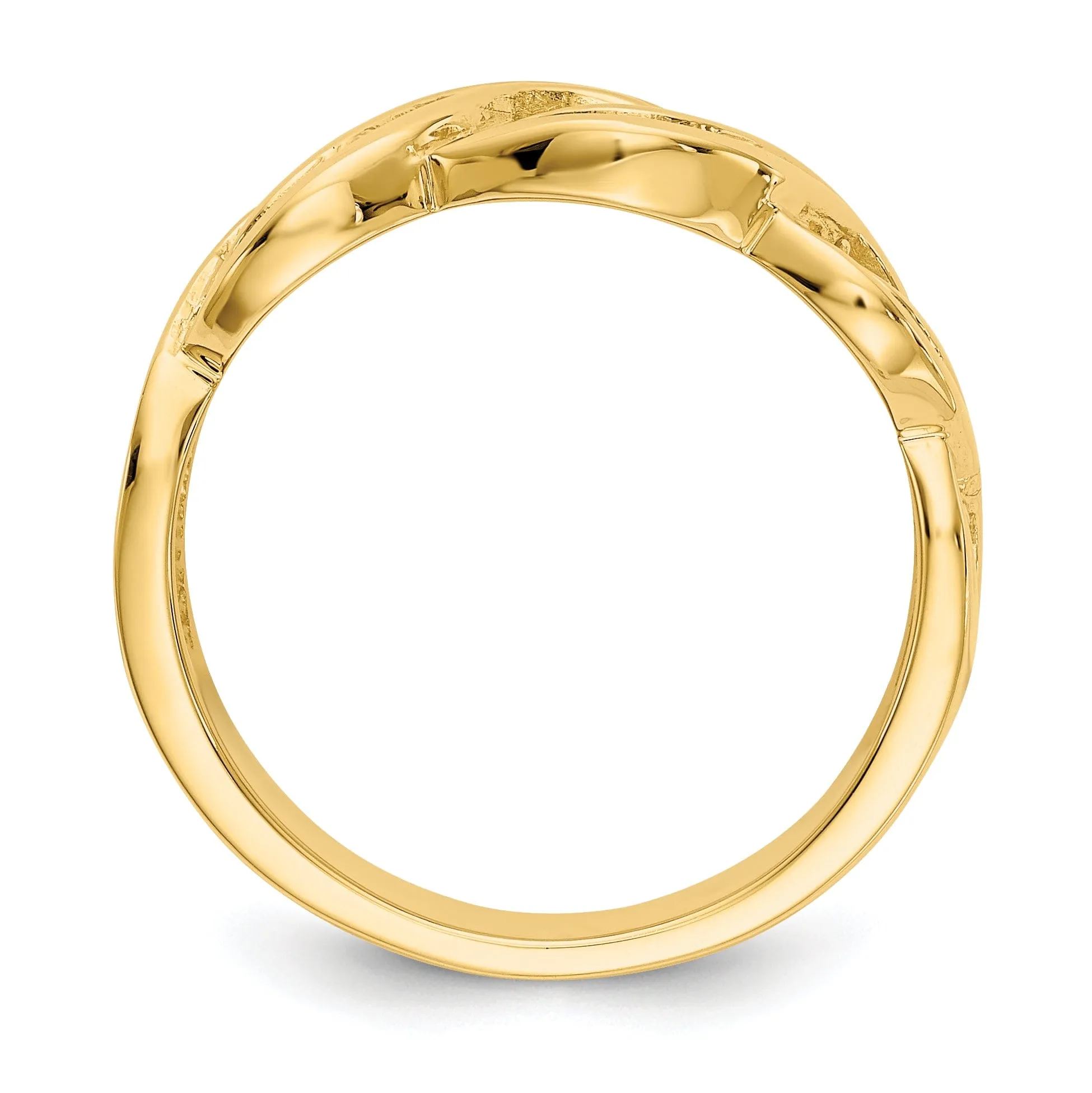 14k Yellow Gold Timeless Creations Infinity Ring