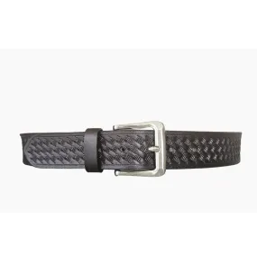 38mm | Embossed | Black Jeans Belt