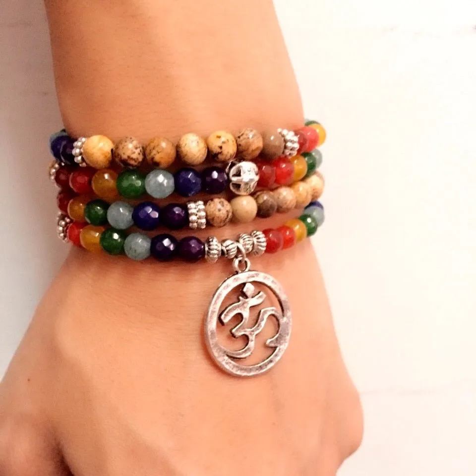 7 Chakra Balance Bracelet Sacral Energy Bracelet Unisex