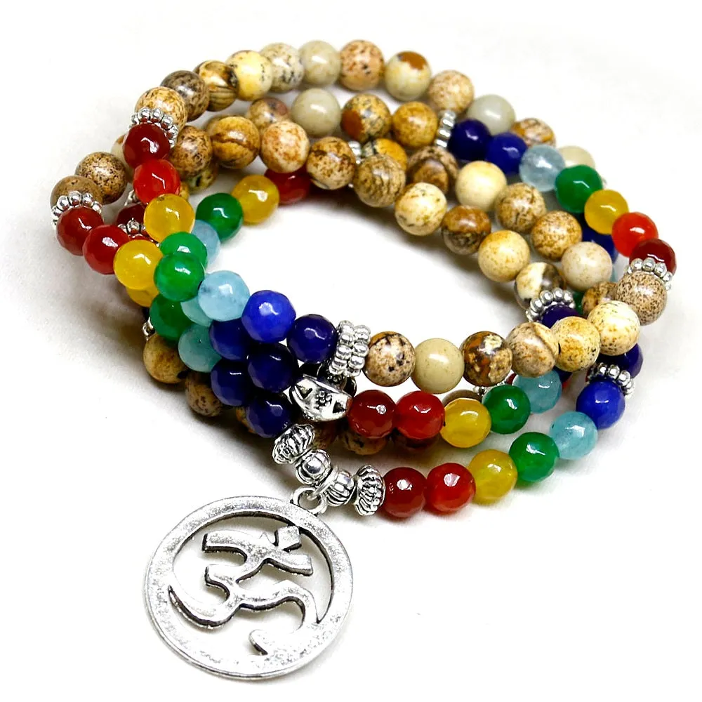 7 Chakra Balance Bracelet Sacral Energy Bracelet Unisex