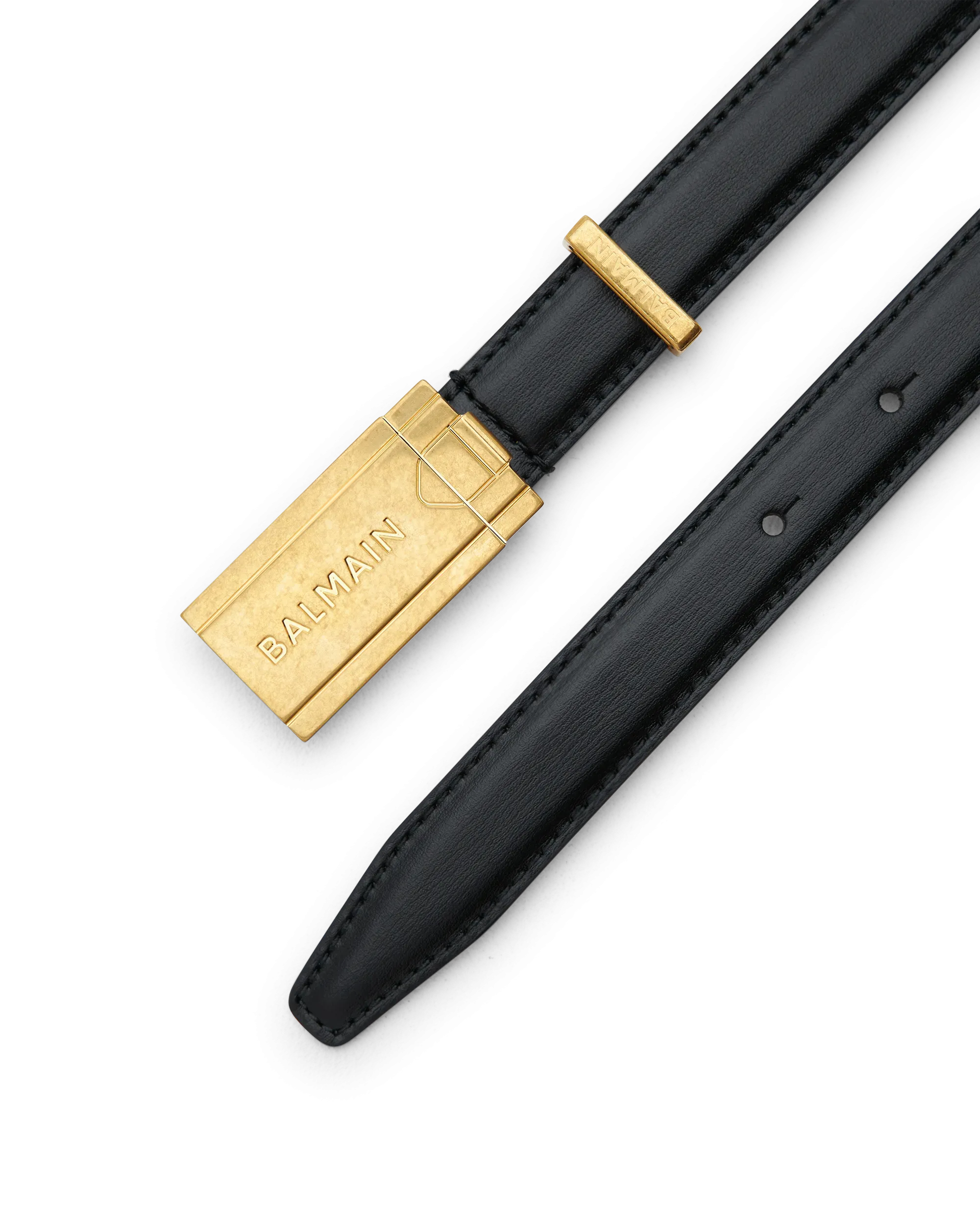 Balmain Plaque Calfskin Belt