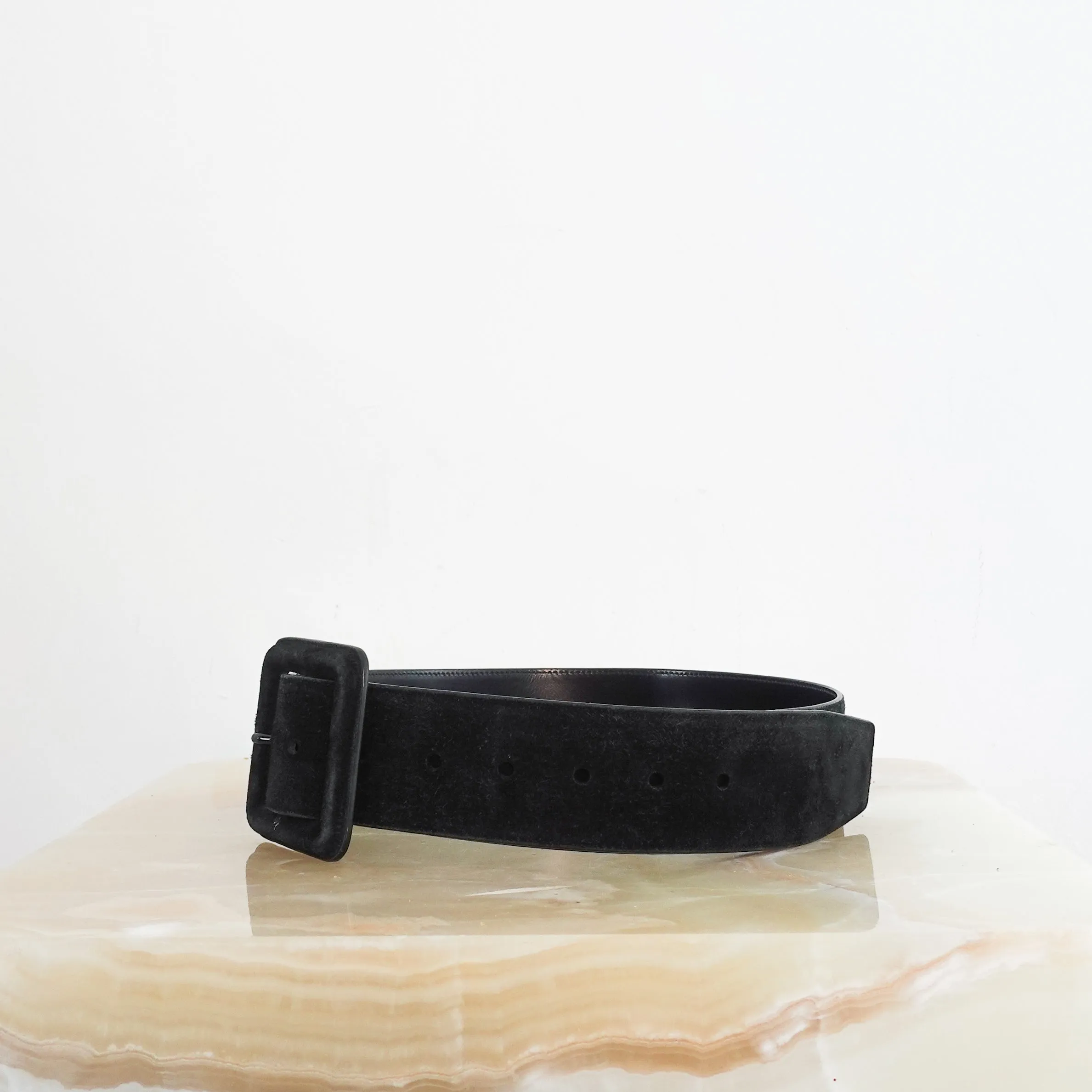 black suede belt RRP £450