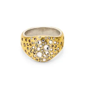 Brass Starshower Omega Ring