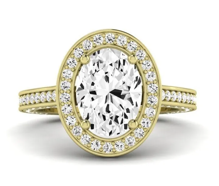 Buttercup - GIA Natural Oval Diamond Engagement Ring