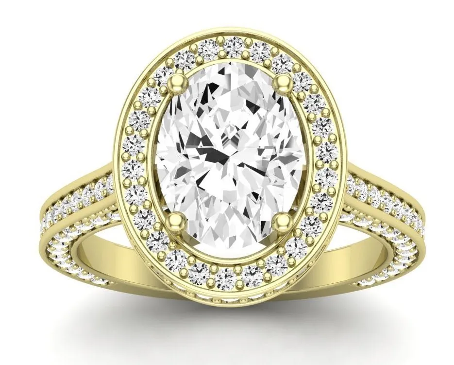 Buttercup - GIA Natural Oval Diamond Engagement Ring