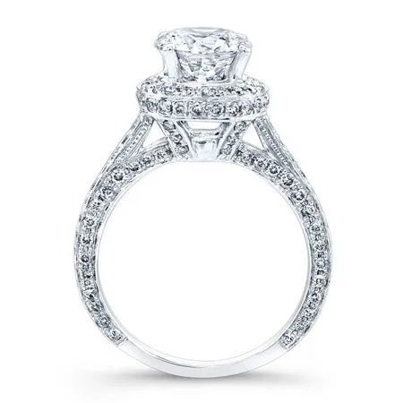 Buttercup - Round Moissanite Engagement Ring