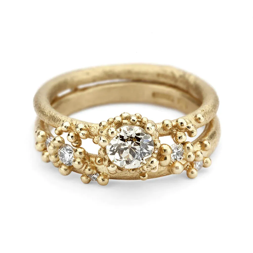 Champagne Diamond Ring