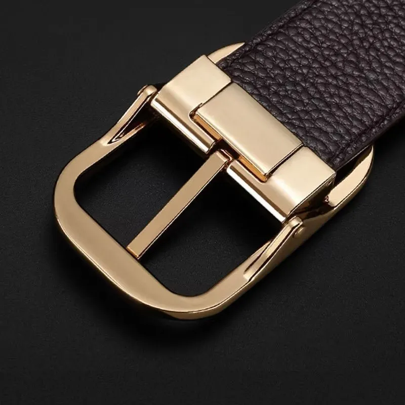 CrocLuxe Exquisite Croc-Embossed Leather Belt