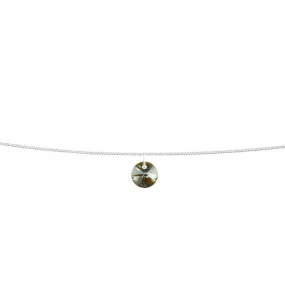 Crystal Bronze Xilion Silver Anklet