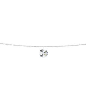 Diamond Crystal Xilion Silver Anklet