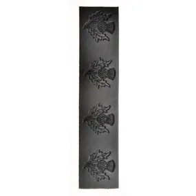 Embossed Thistle Velcro Kilt Belt Strap - WES