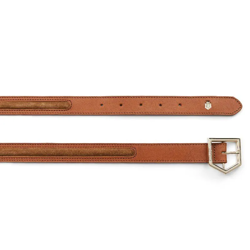 Fairfax & Favor Hampton Leather & Suede Belt - Tan