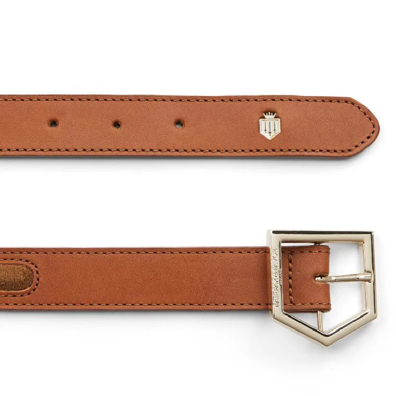 Fairfax & Favor Hampton Leather & Suede Belt - Tan