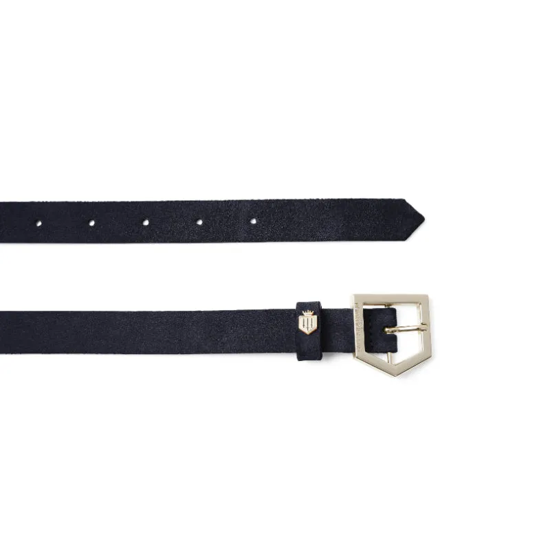 Fairfax & Favor Sennowe Ladies Suede Belt - Navy