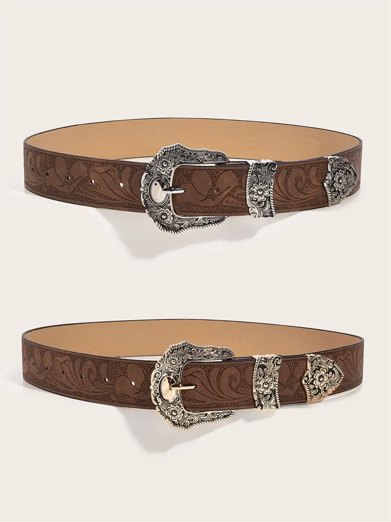 Filigree Embossed Belt