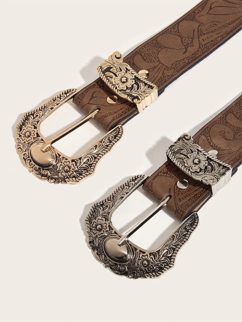 Filigree Embossed Belt