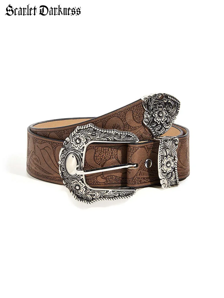 Filigree Embossed Belt