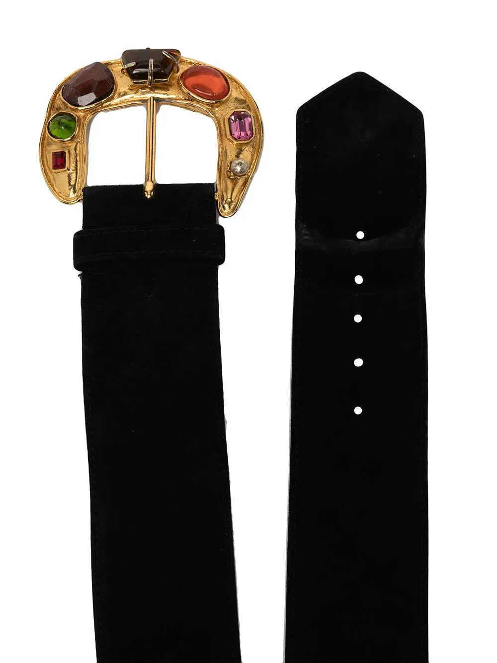 Gemstone Embellished Buckle Belt