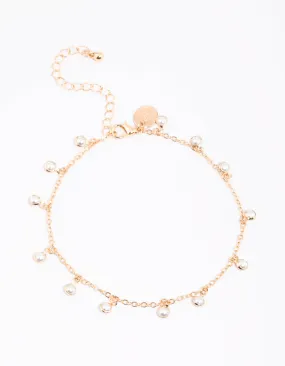 Gold Pearl Anklet