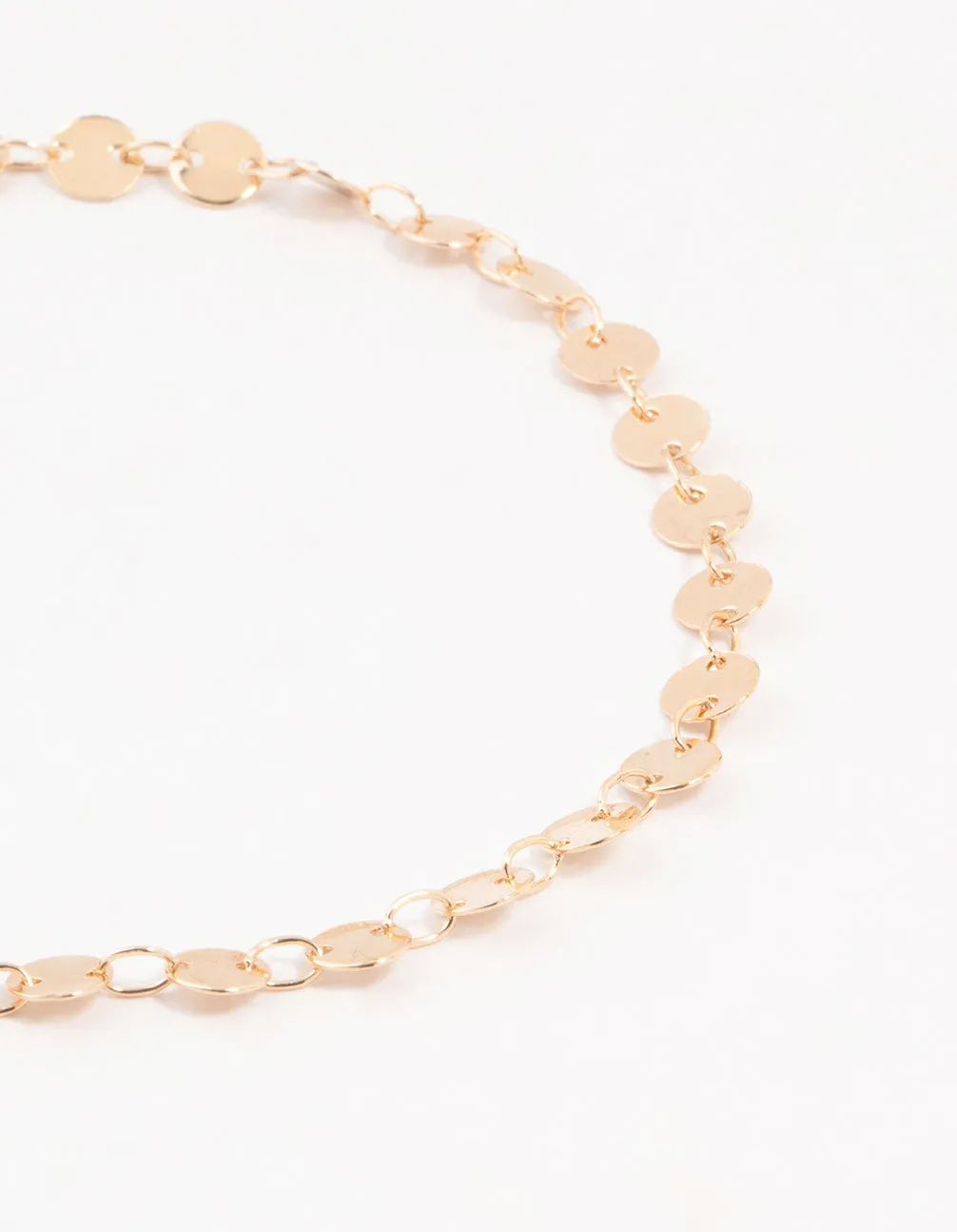 Gold Pearl Diamante Drop Anklets 3-Pack