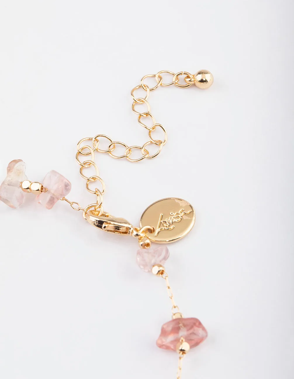 Gold Quartz Multi Anklet Pack