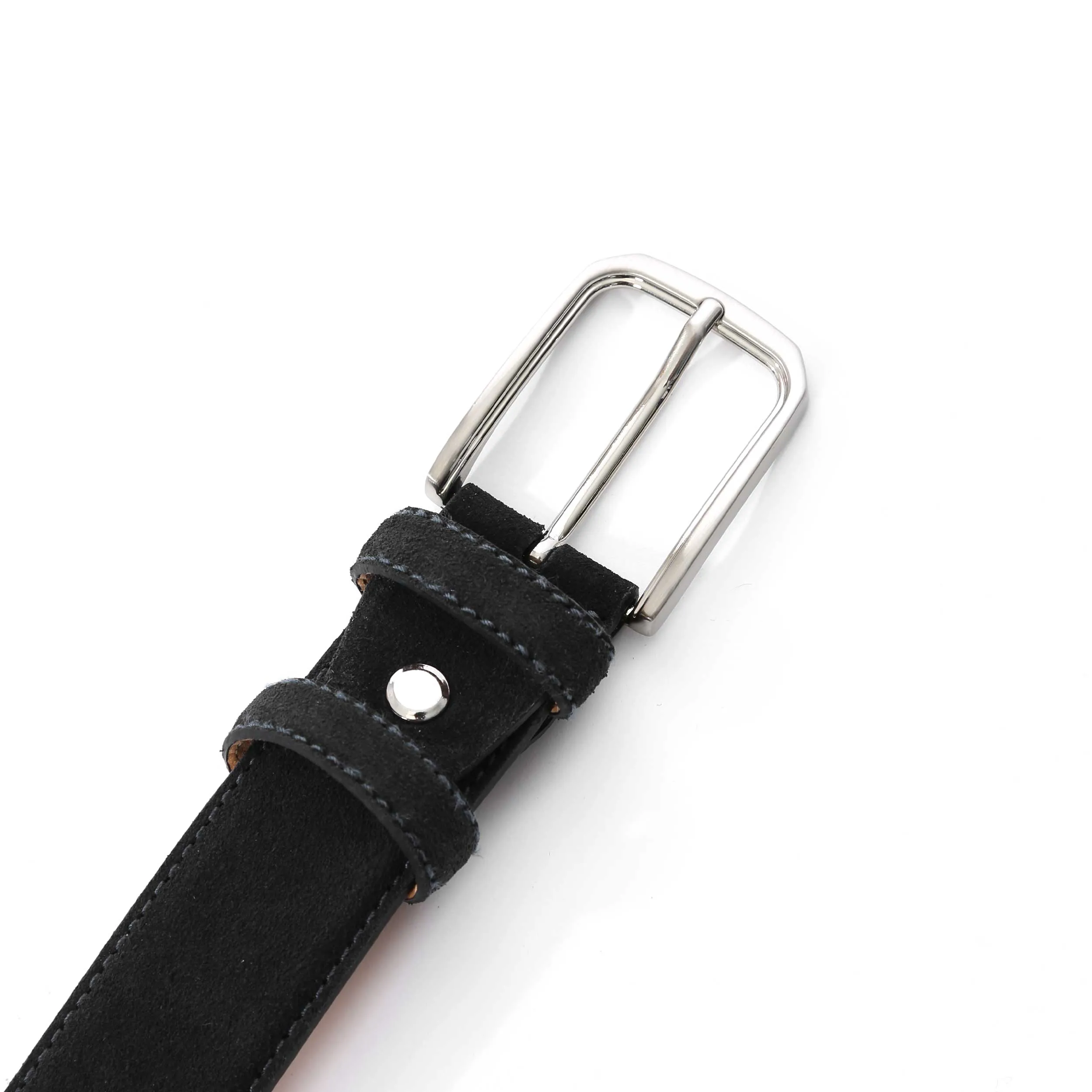 Huxley Tanner Palmer Suede Belt in Black