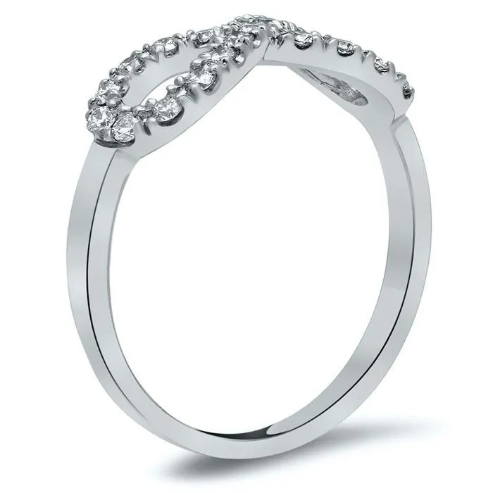 Infinity Pave Diamond Ring