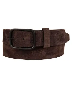 Lucky Brand Men's Frayed Suede Leather Belt, Brown