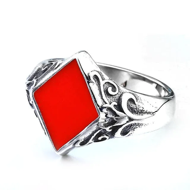 Lucky Spade A Playing Card Ring 316L Stainless Steel