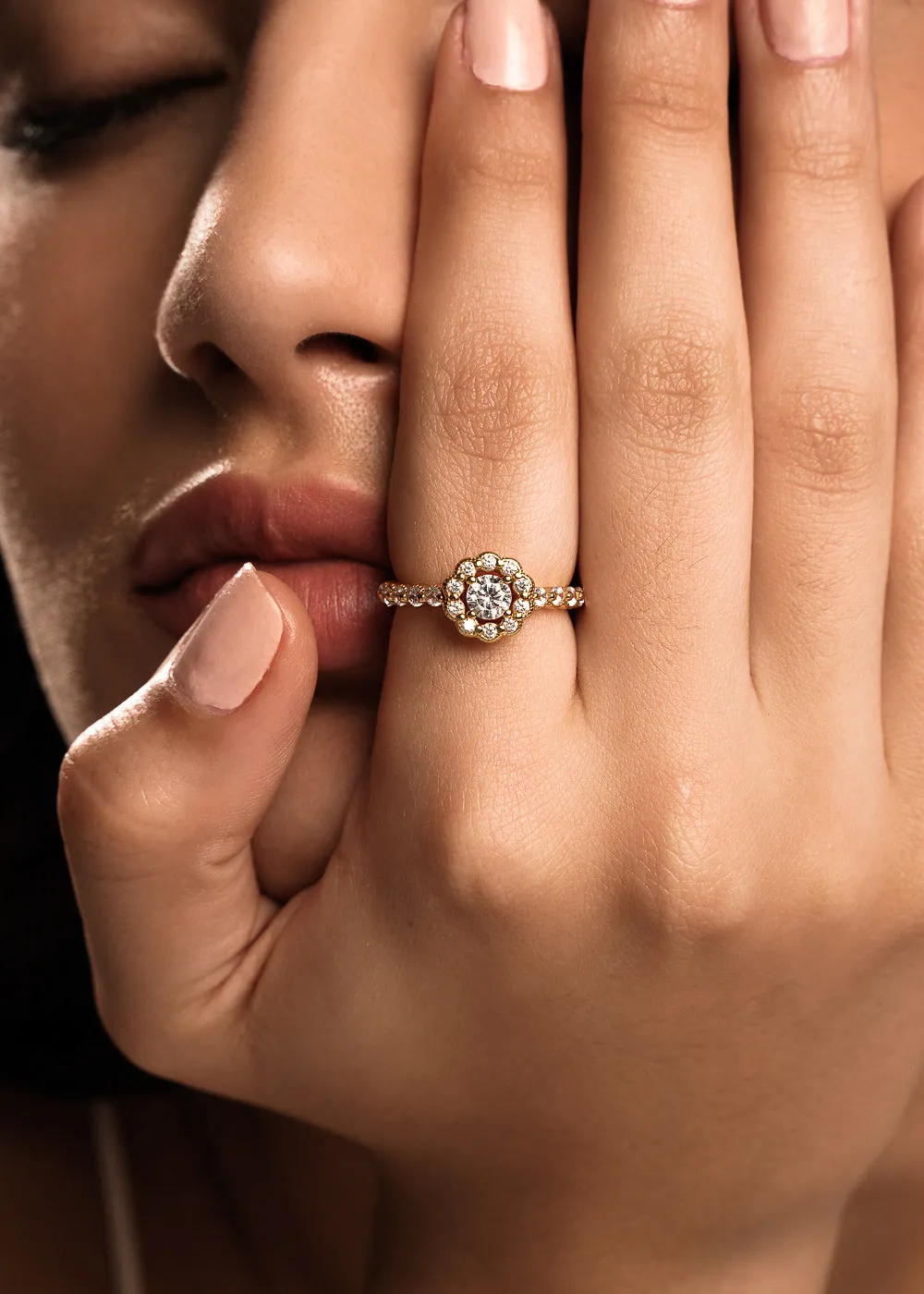 Maya Diamond Ring in Gold