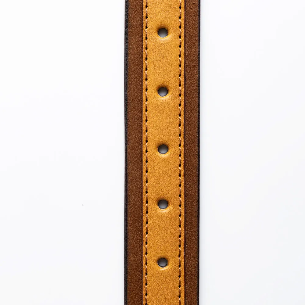 MonkStory Dual Color Classic Mens Belt - Brown / Tan