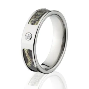 Mossy Oak Break Up Infinity Camo Rings, Camouflage Wedding Bands, Break Up Infinity Titanium Camo ri