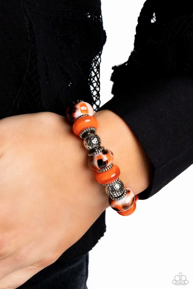 Paparazzi Bracelet ~ Warped Wayfarer - Orange