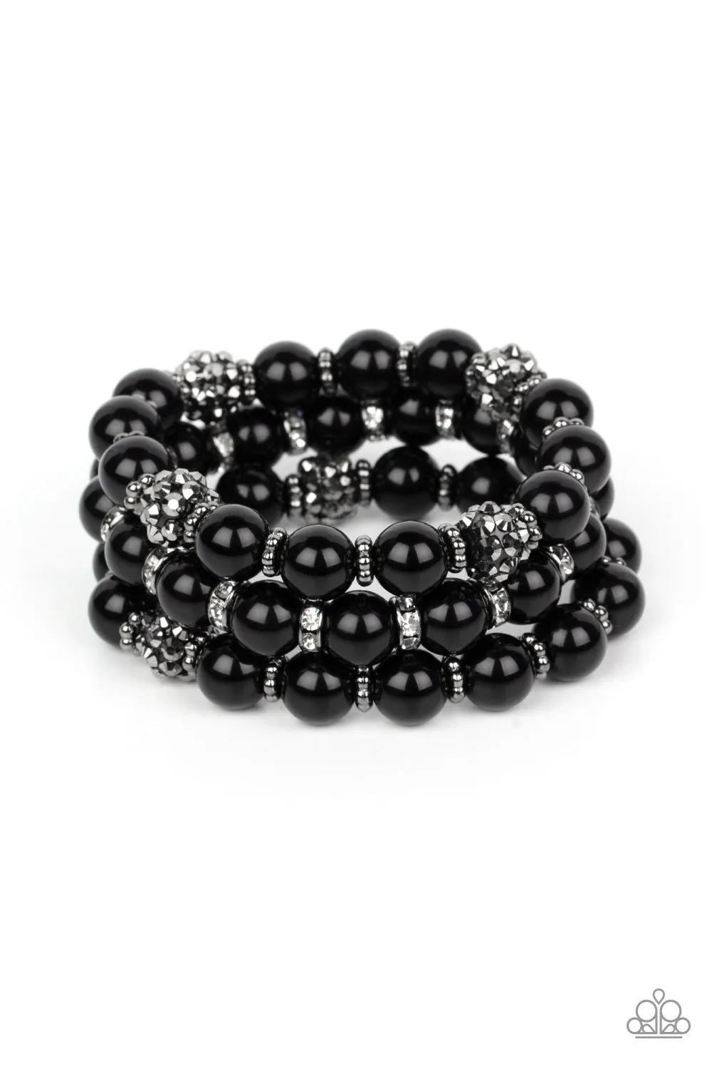 Paparazzi Poshly Packing - Black Bracelet