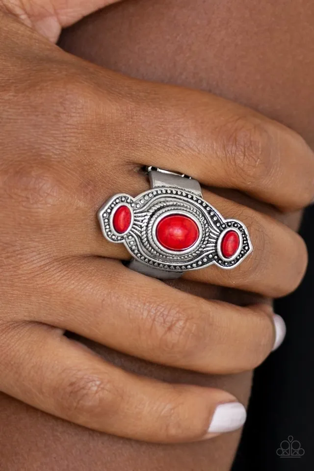 Paparazzi Ring ~ Dune Drifter - Red