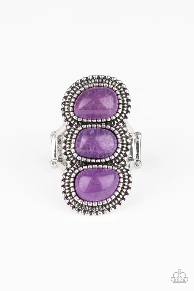 Paparazzi Ring ~ Radiant Rubble - Purple