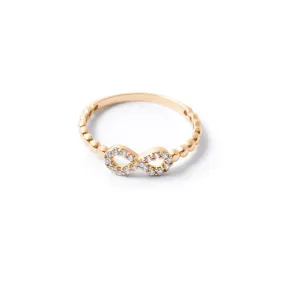 Pave Diamond Infinity Ring