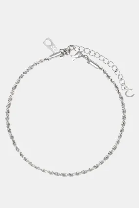 Rope Chain Anklet - White