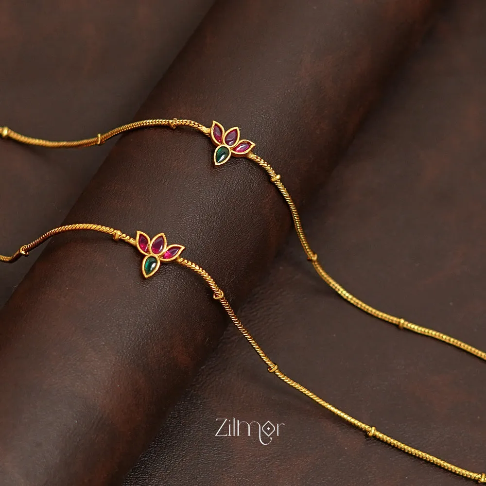 SN1011372 - Kemp Lotus pair Anklets