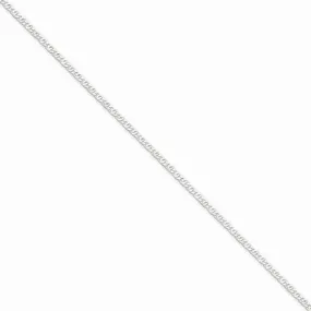 Sterling Silver Fancy Anchor Pendant Chain Anklet