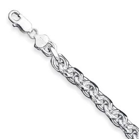 Sterling Silver Heavy Link Chain Bracelet