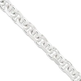 Sterling Silver M Heavy Link Chain Bracelet